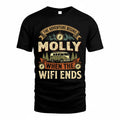 MOLLY TT898-K6-229 – Personalized Funny Camping Quote Apparel “The Adventure Begins When The WiFi Ends”