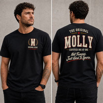 MOLLY W65-F6-168 – Personalized Original Issue Apparel “The Original NAME Certified One-of-One"