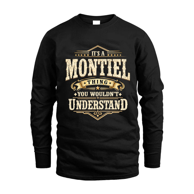MONTIEL HH-F009–Personalized Name Quote Apparel “It’s an NAME Thing You Wouldn’t Understand”
