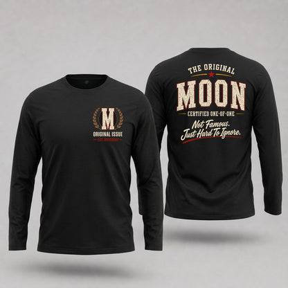 MOON W65-F6-168 – Personalized Original Issue Apparel “The Original NAME Certified One-of-One"