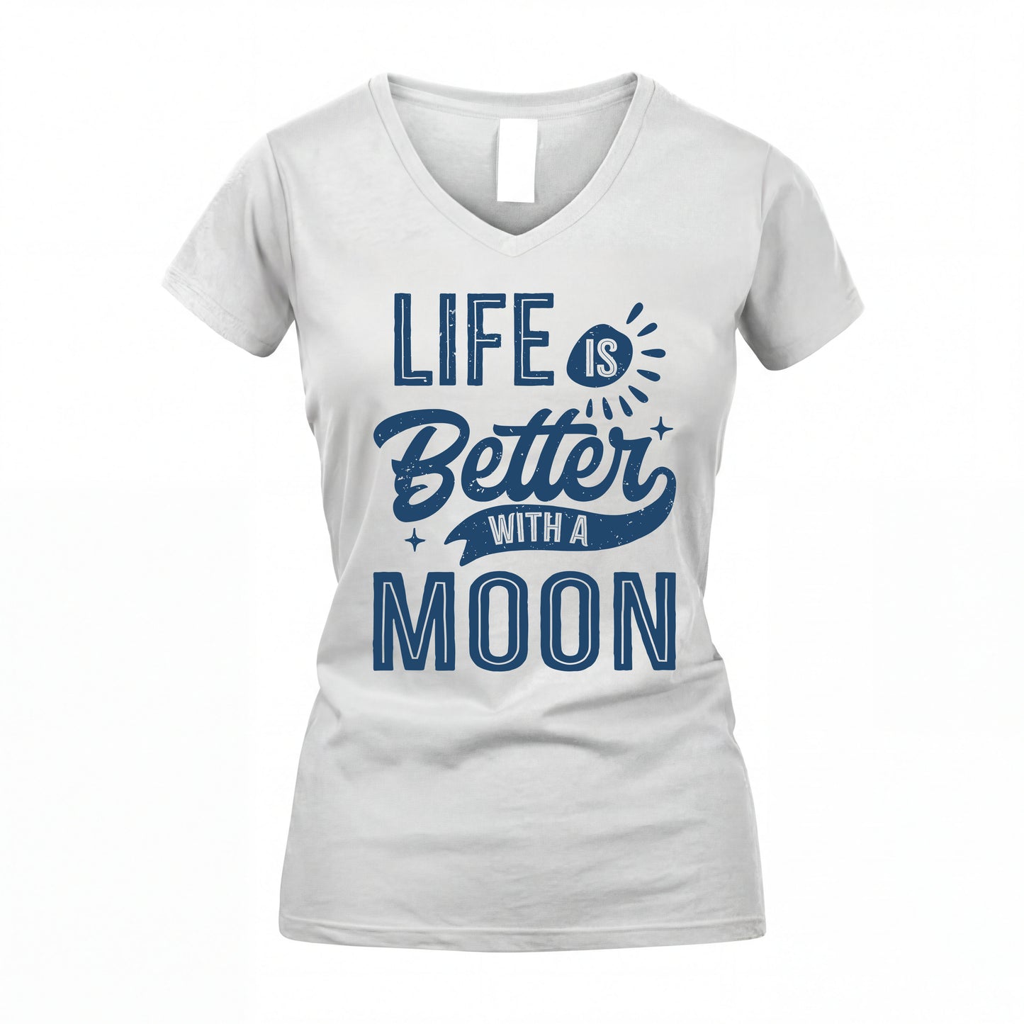MOON HH88-K2–Personalized Name Quote T-Shirt Life Is Better With Unisex Gift