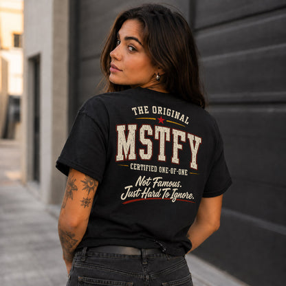 MSTFY W65-F6-168 – Personalized Original Issue Apparel “The Original NAME Certified One-of-One"