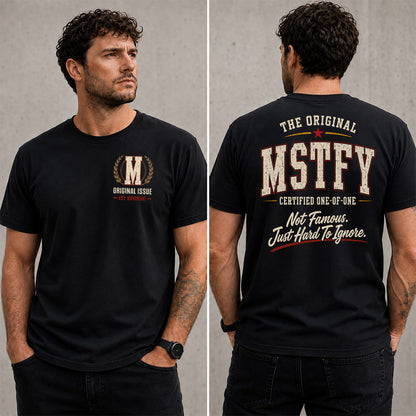 MSTFY W65-F6-168 – Personalized Original Issue Apparel “The Original NAME Certified One-of-One"
