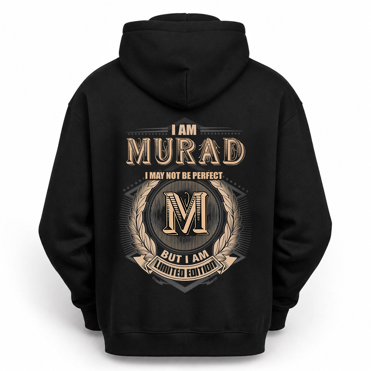 MURAD 2K-101–Personalized Name Quote Apparel “I Am NAME May Not Be Perfect But I Am Limited Edition”