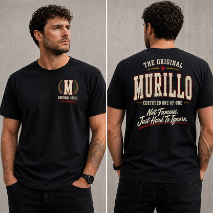MURILLO W65-F6-168 – Personalized Original Issue Apparel “The Original NAME Certified One-of-One"