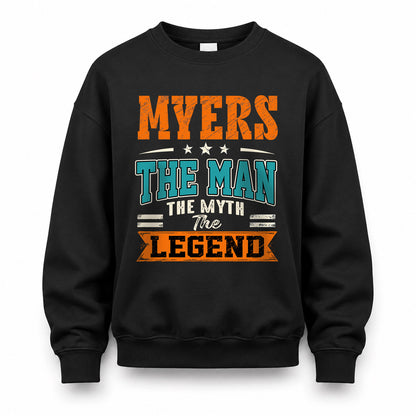 MYERS HH F007 The Man The Myth The Legend Personalized Shirt – Gift for Men