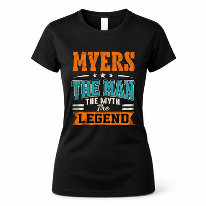 MYERS HH F007 The Man The Myth The Legend Personalized Shirt – Gift for Men