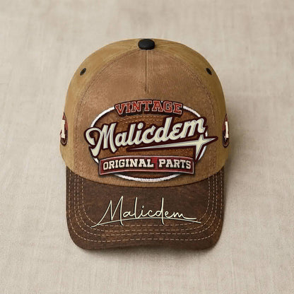 MALICDEM TC02 HH79  Personalized Name Baseball Cap, Vintage Retro Hat, Custom Gift for Him & Her