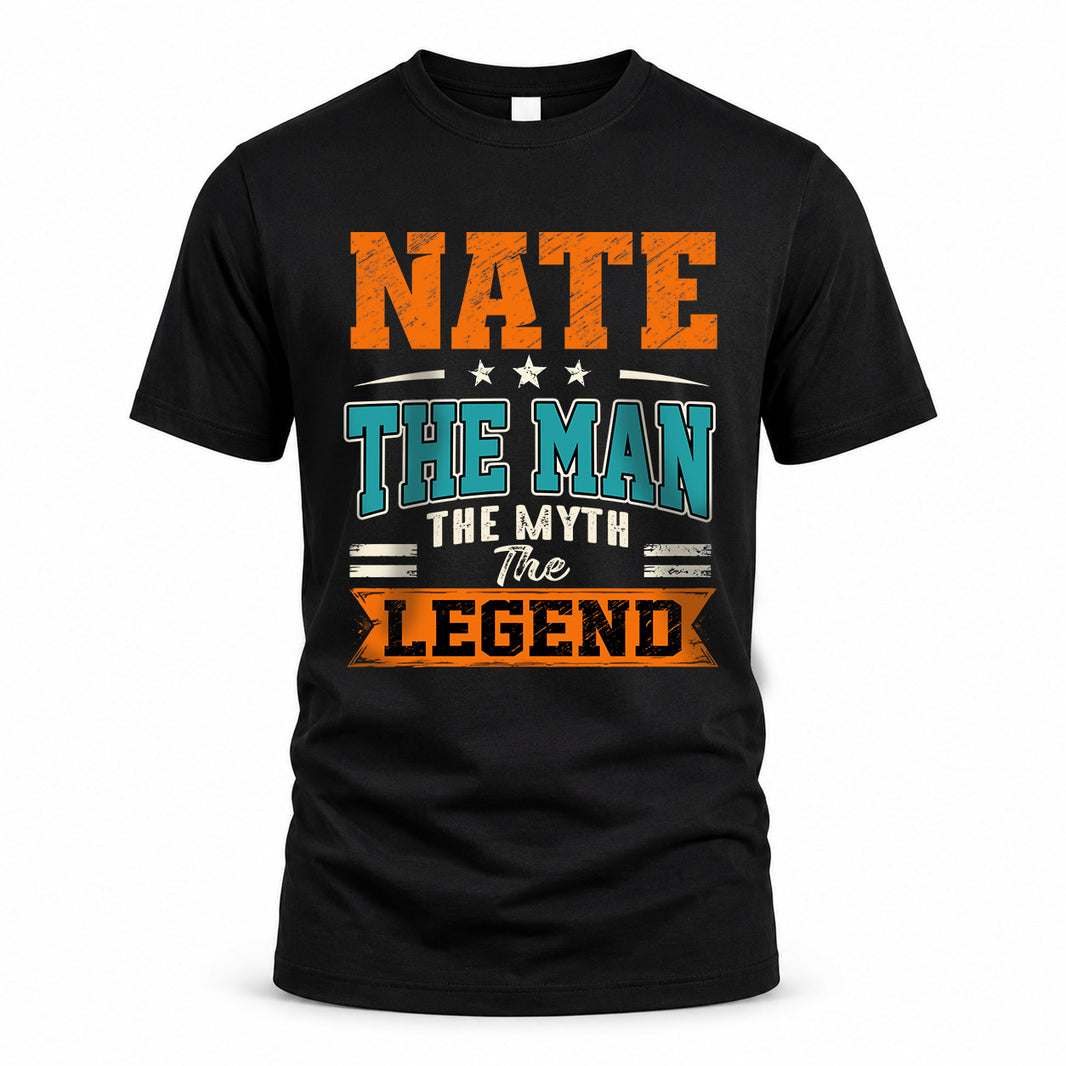 NATE HH F007 The Man The Myth The Legend Personalized Shirt – Gift for Men