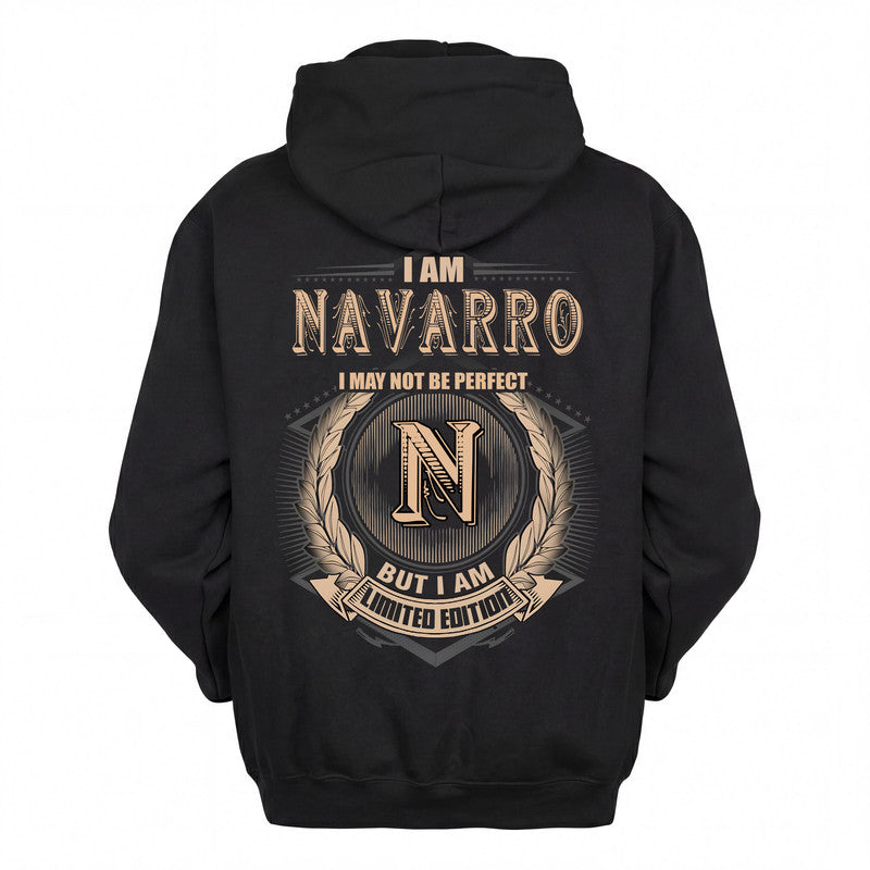 NAVARRO 2K-101–Personalized Name Quote Apparel “I Am NAME May Not Be Perfect But I Am Limited Edition”
