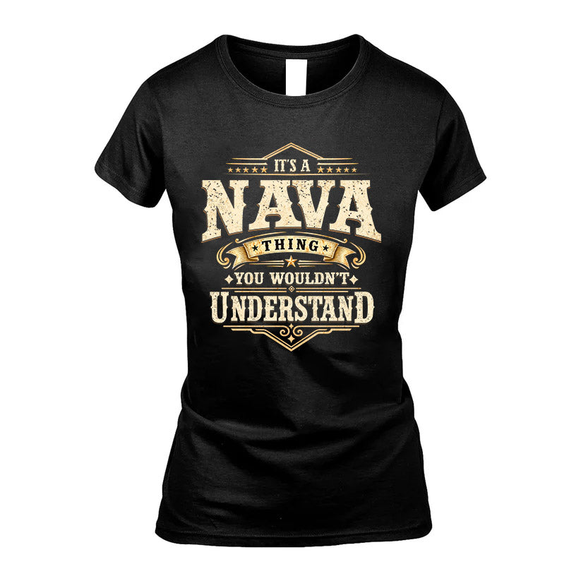 NAVA HH-F009–Personalized Name Quote Apparel “It’s an NAME Thing You Wouldn’t Understand”