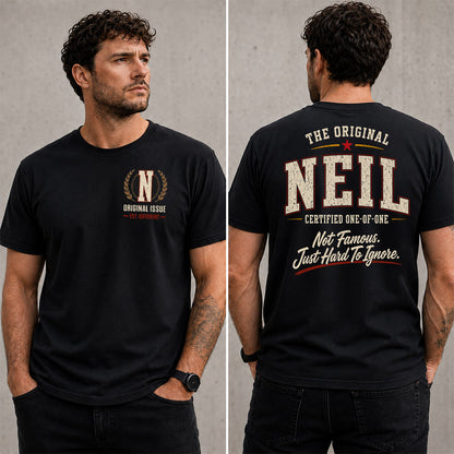 NEIL W65-F6-168 – Personalized Original Issue Apparel “The Original NAME Certified One-of-One"