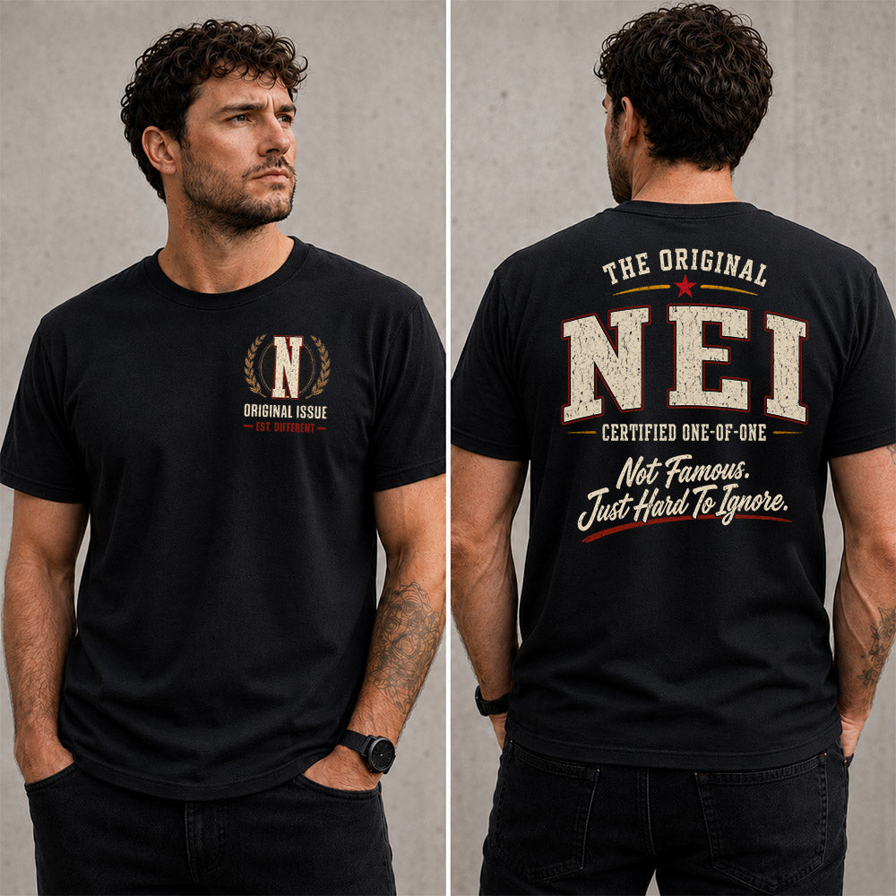 NEI W65-F6-168 – Personalized Original Issue Apparel “The Original NAME Certified One-of-One"