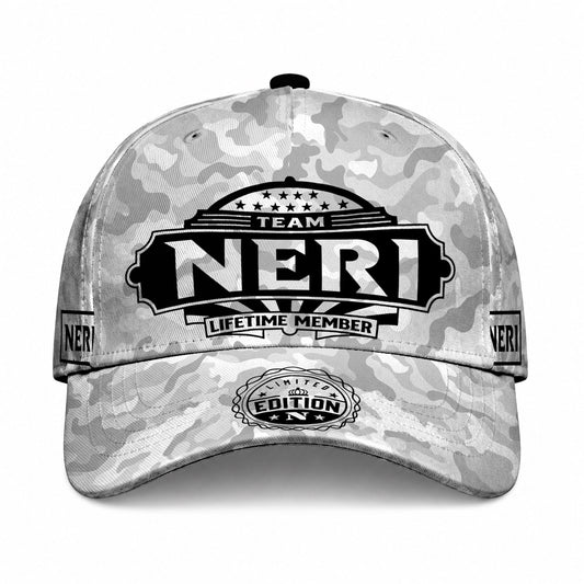 NERI TC01 HH79 Team Your Name Hat, Personalized Camo Baseball Cap, Custom Family Gift, Gift for Him Her