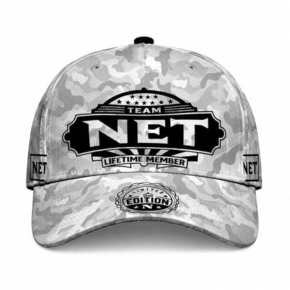NET TC01 HH79 Team Your Name Hat, Personalized Camo Baseball Cap, Custom Family Gift, Gift for Him Her