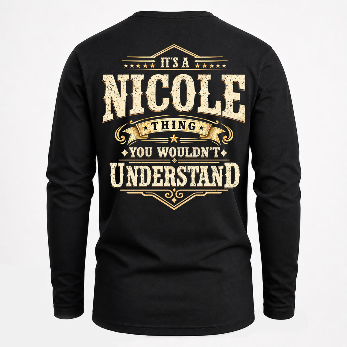 NICOLE HH-F003–Personalized Name Quote Apparel “It’s an NAME Thing You Wouldn’t Understand”