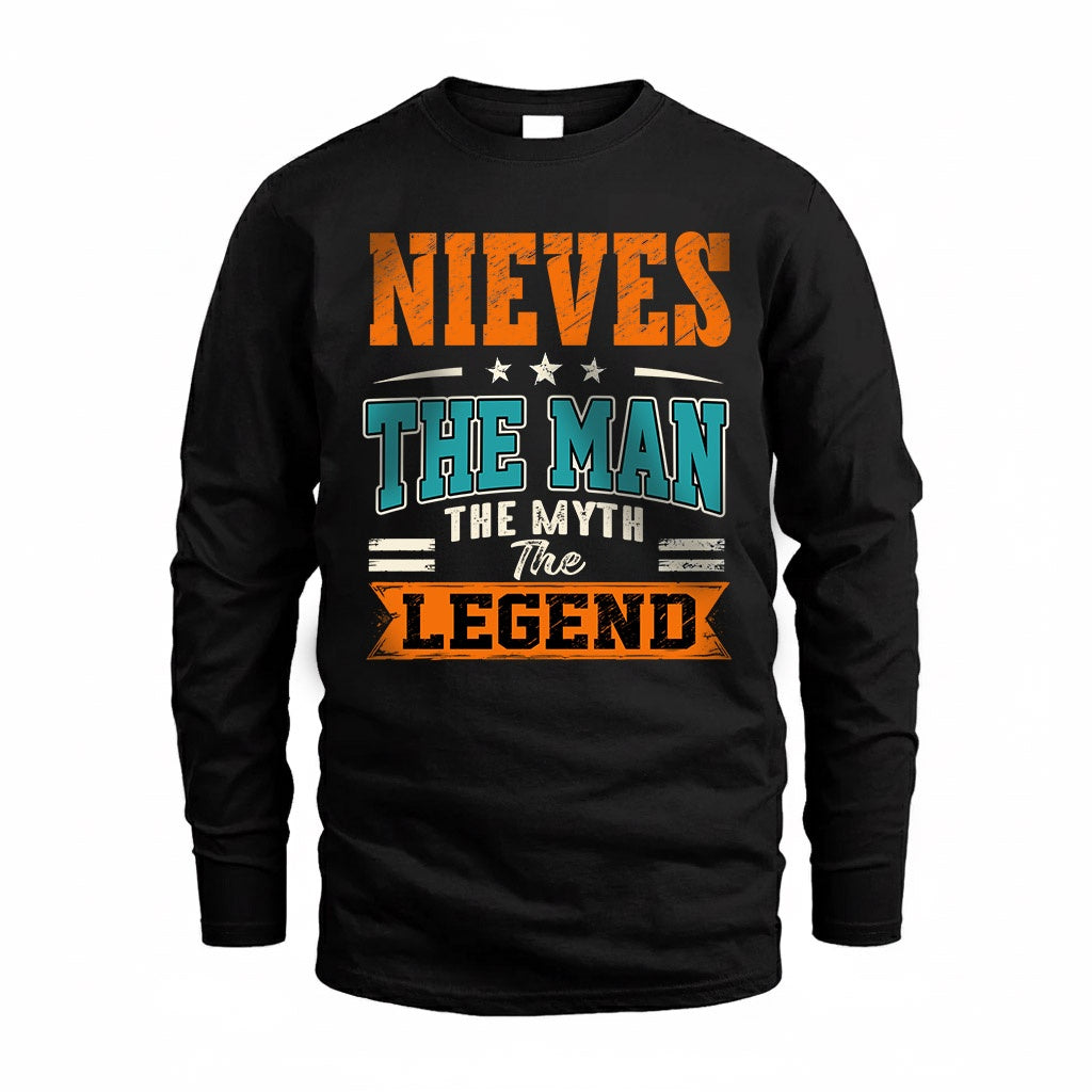 NIEVES HH F007 The Man The Myth The Legend Personalized Shirt – Gift for Men