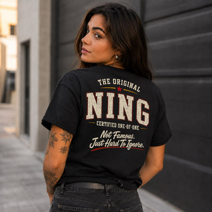 NING W65-F6-168 – Personalized Original Issue Apparel “The Original NAME Certified One-of-One"