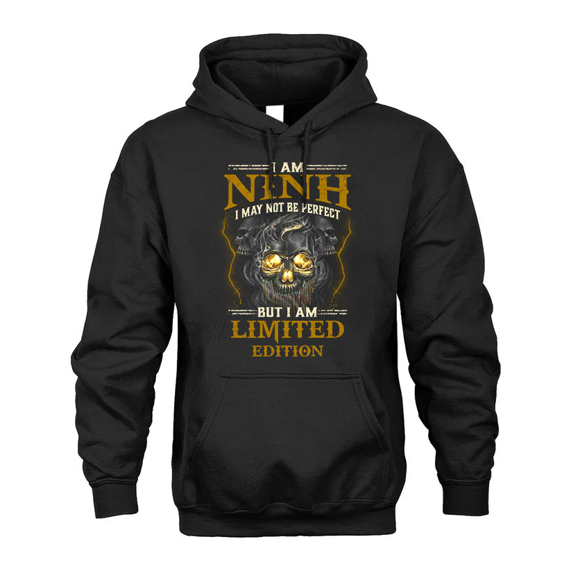 I Am Ninh, I May Not Be Perfect, But I Am Limited Edition – Personalized Skull T-Shirt