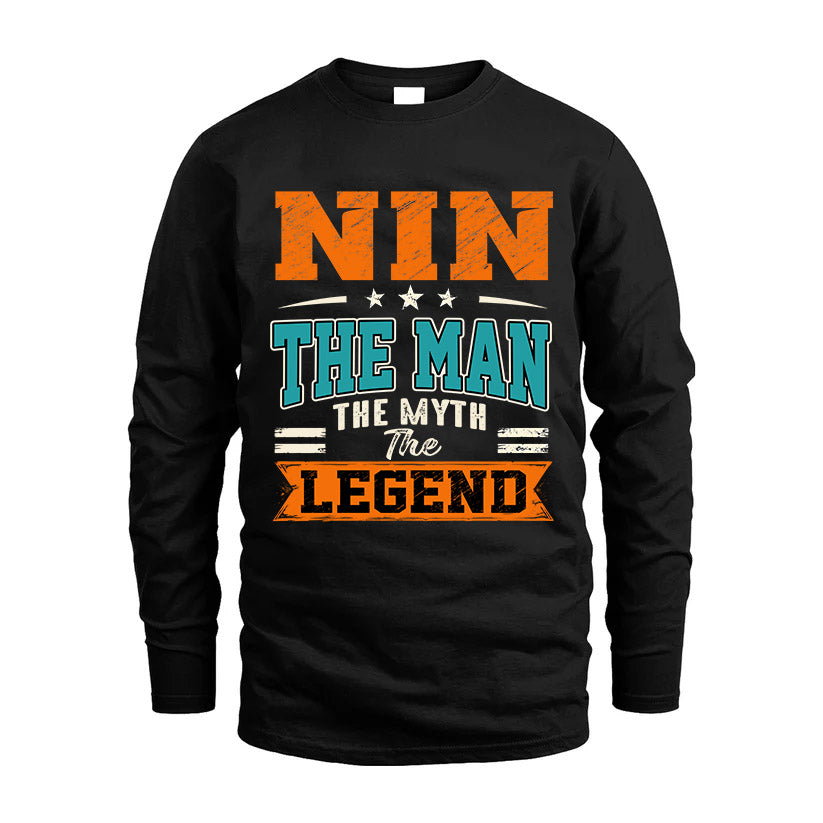 NIN HH F007 The Man The Myth The Legend Personalized Shirt – Gift for Men