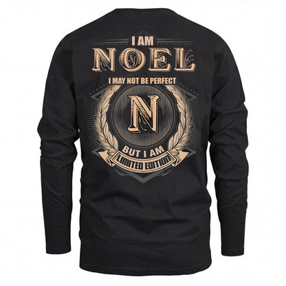 NOEL 2K-101–Personalized Name Quote Apparel “I Am NAME May Not Be Perfect But I Am Limited Edition”