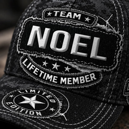 NOEL TC03 HH79  Personalized Black Camo Baseball Cap, Custom Name Family Hat