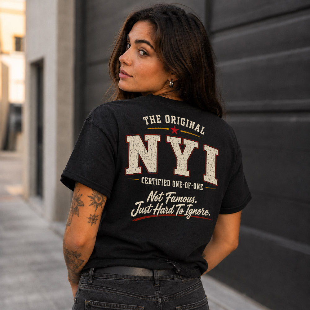 NYI W65-F6-168 – Personalized Original Issue Apparel “The Original NAME Certified One-of-One"