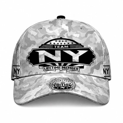 NY TC01 HH79 Team Your Name Hat, Personalized Camo Baseball Cap, Custom Family Gift, Gift for Him Her