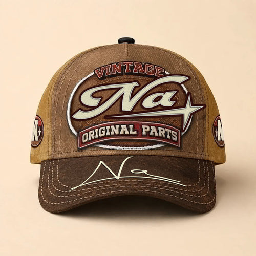 NA TC02 HH79  Personalized Name Baseball Cap, Vintage Retro Hat, Custom Gift for Him & Her