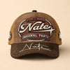 NATE TC02 HH79  Personalized Name Baseball Cap, Vintage Retro Hat, Custom Gift for Him & Her
