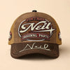 NEIL TC02 HH79  Personalized Name Baseball Cap, Vintage Retro Hat, Custom Gift for Him & Her
