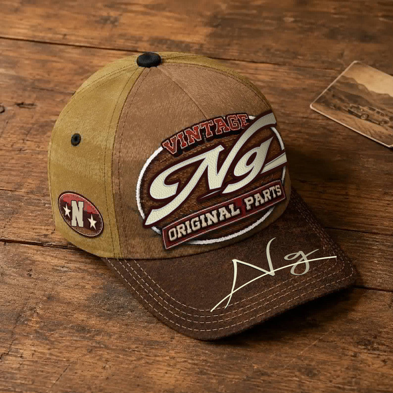 NG TC02 HH79  Personalized Name Baseball Cap, Vintage Retro Hat, Custom Gift for Him & Her