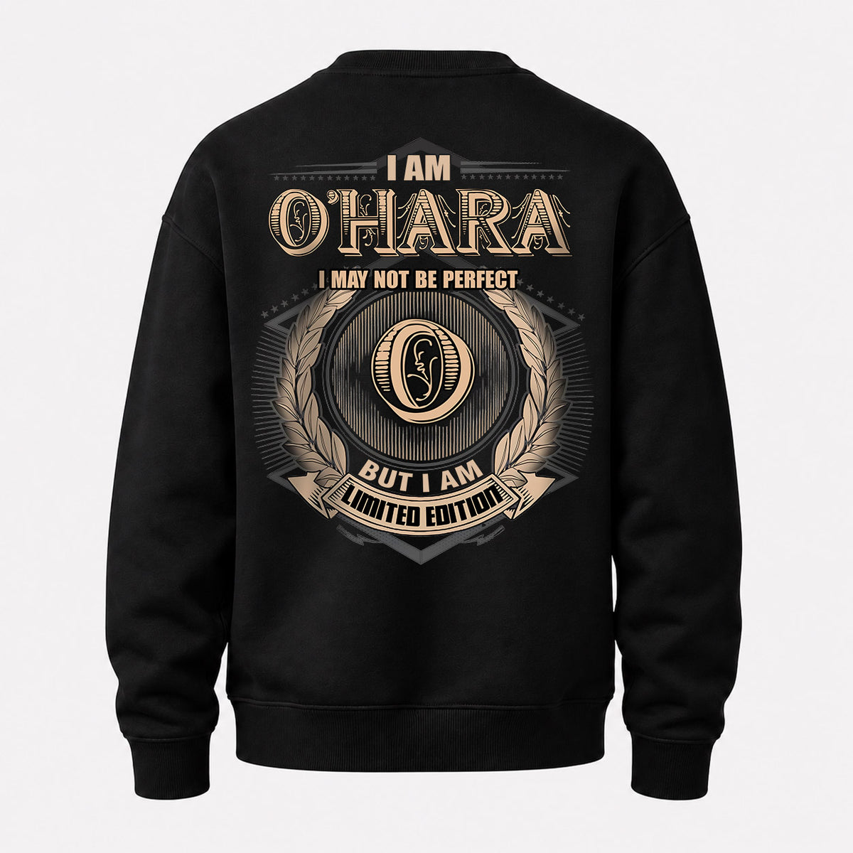 O-HARA 2K-101–Personalized Name Quote Apparel “I Am NAME May Not Be Perfect But I Am Limited Edition”