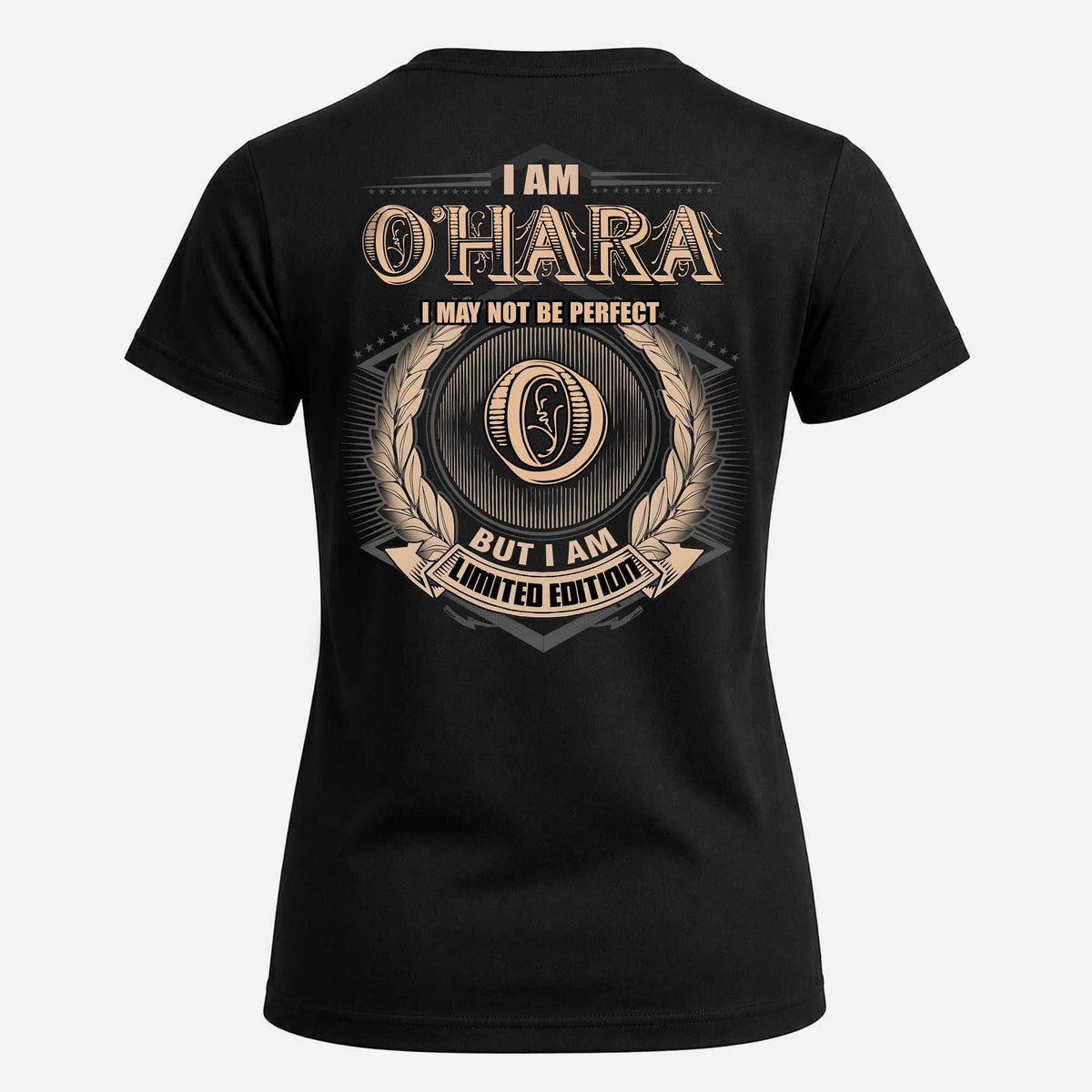 O-HARA 2K-101–Personalized Name Quote Apparel “I Am NAME May Not Be Perfect But I Am Limited Edition”