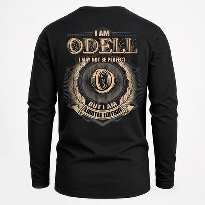 ODELL 2K-101–Personalized Name Quote Apparel “I Am NAME May Not Be Perfect But I Am Limited Edition”