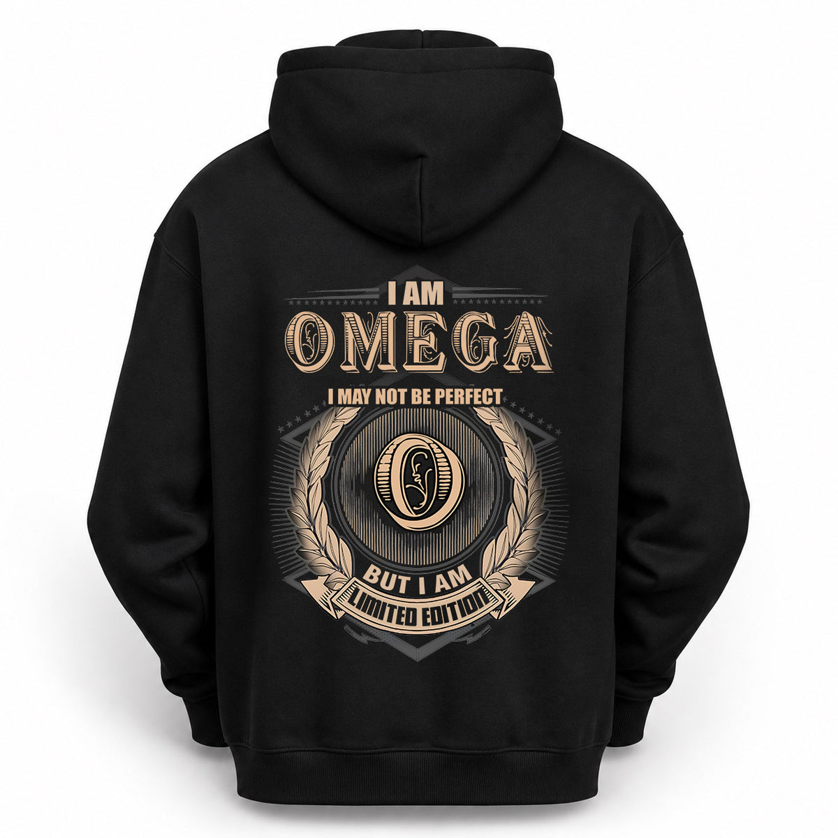 OMEGA 2K-101–Personalized Name Quote Apparel “I Am NAME May Not Be Perfect But I Am Limited Edition”