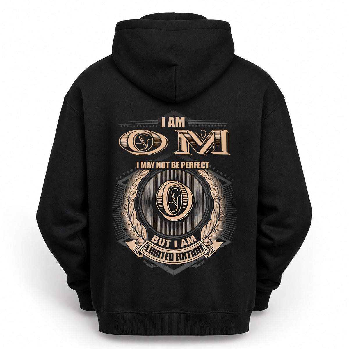 OM 2K-101–Personalized Name Quote Apparel “I Am NAME May Not Be Perfect But I Am Limited Edition”