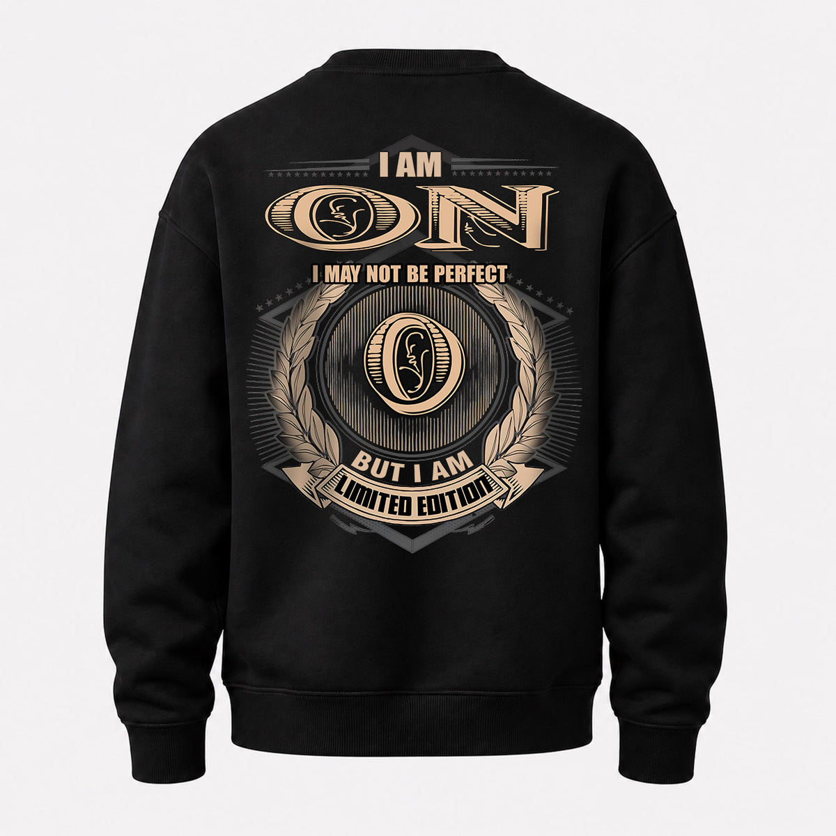 ON 2K-101–Personalized Name Quote Apparel “I Am NAME May Not Be Perfect But I Am Limited Edition”