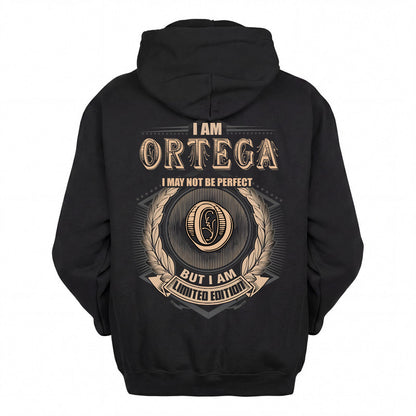 ORTEGA 2K-101–Personalized Name Quote Apparel “I Am NAME May Not Be Perfect But I Am Limited Edition”
