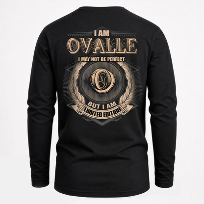 OVALLE 2K-101–Personalized Name Quote Apparel “I Am NAME May Not Be Perfect But I Am Limited Edition”