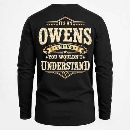 OWENS HH-F003–Personalized Name Quote Apparel “It’s an NAME Thing You Wouldn’t Understand”