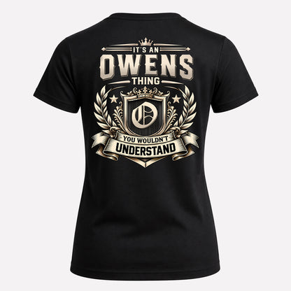 OWENS HH-F006 Thing Personalized Name T Shirt – You Wouldn’t Understand