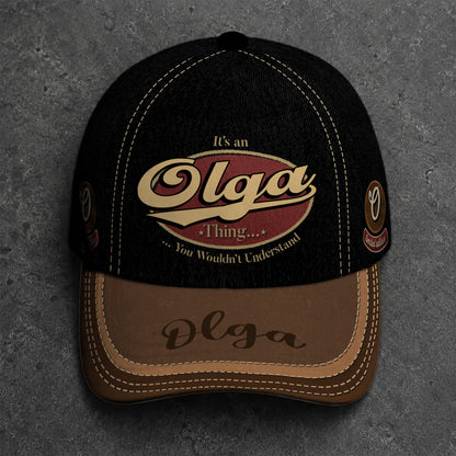 OLGA  TC06 HH79 Personalized Distressed Baseball Cap, Custom Retro Trucker Hat, Statement Dad Cap