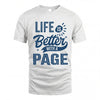 PAGE HH88-K2–Personalized Name Quote T-Shirt Life Is Better With Unisex Gift