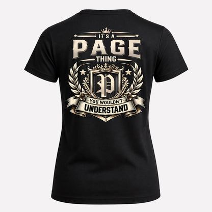 PAGE HH-F006 Thing Personalized Name T Shirt – You Wouldn’t Understand