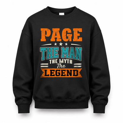 PAGE HH F007 The Man The Myth The Legend Personalized Shirt – Gift for Men
