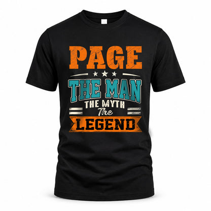 PAGE HH F007 The Man The Myth The Legend Personalized Shirt – Gift for Men