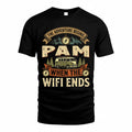 PAM TT898-K6-229 – Personalized Funny Camping Quote Apparel “The Adventure Begins When The WiFi Ends”