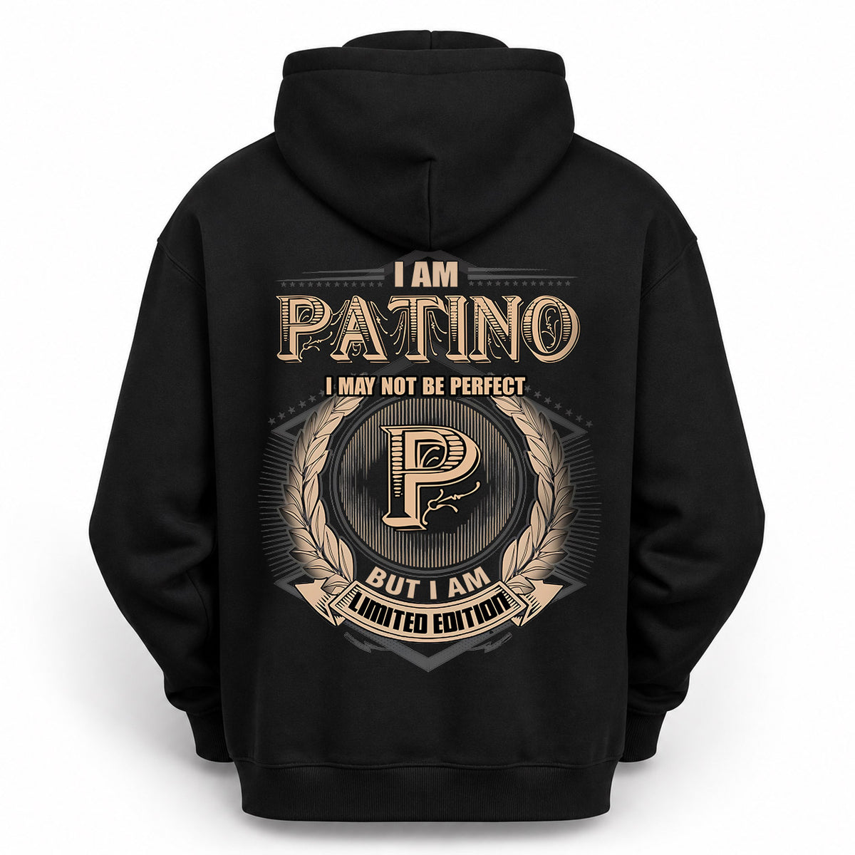 PATINO 2K-101–Personalized Name Quote Apparel “I Am NAME May Not Be Perfect But I Am Limited Edition”