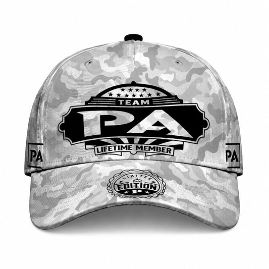 PA TC01 HH79 Team Your Name Hat, Personalized Camo Baseball Cap, Custom Family Gift, Gift for Him Her